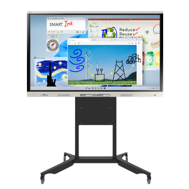 A government conference room setup with new AV systems from Data Projections for better video conferencing