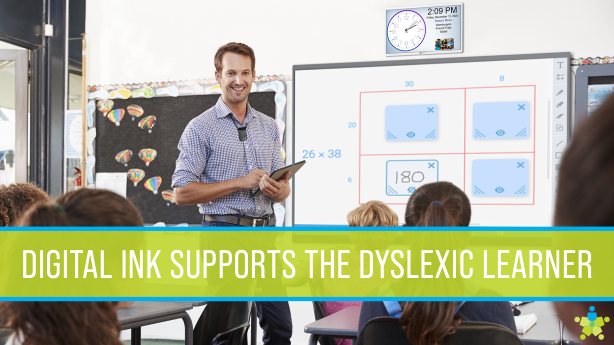 Teacher with Digital Display instructing students